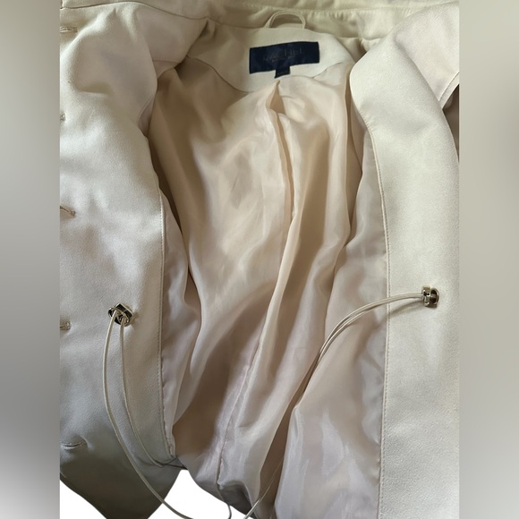 Rachel Roy Coat Women Safari-Type Lined Cinch Waist Button Up Classic. Size XL - Picture 4 of 8